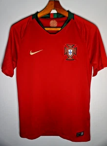 Nike Team Portugal Soccer Football Jersey Small Men Red 2018 World Cup Authentic - Picture 1 of 6