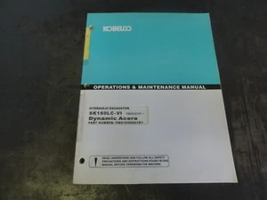 Kobelco SK160LC-VI Excavator Dynamic Acera Operation & Maintenance Manual - Picture 1 of 6