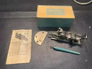 Vintage Famous Buttonhole Worker Attachment W/Box, Accessories & Manual - Picture 1 of 7