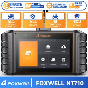 FOXWELL NT710 Bluetooth OBD2 Scanner For VAG Car ECU CODING Bidirectional Tablet - Foto 1 di 14