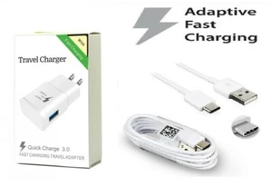 QC 3.0 Fast Adaptive Adapter+3.1 Type-C USB For LG V20,V30.V40 G6 Galaxy S8 S8+ - Picture 1 of 1
