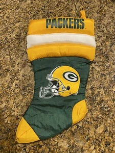 Vintage GreenBay Packers NFL Puffy Christmas Stocking by Russ Berries 1992 - Picture 1 of 19