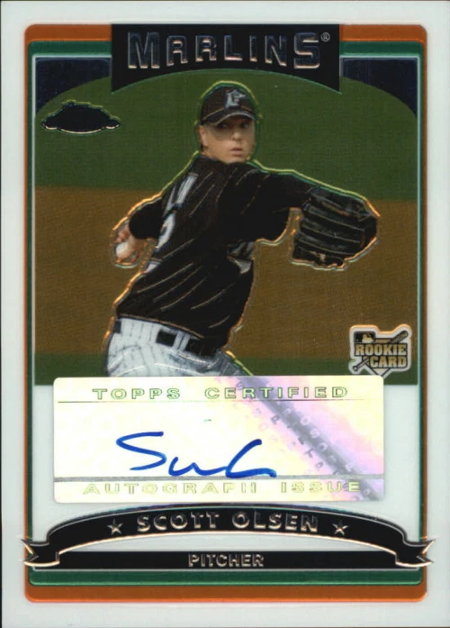 2006 Topps Chrome #343 Scott Olsen Auto - NM-MT - Image 1 of 1