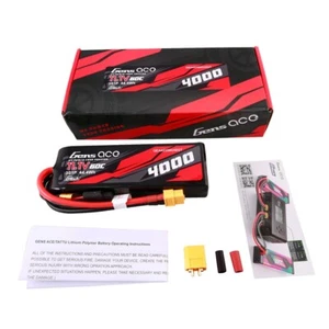 Gens Ace 4000mAh 3S 60C 11.1V GTech Lipo RC Car Battery Pack with XT60 Plug - Picture 1 of 5