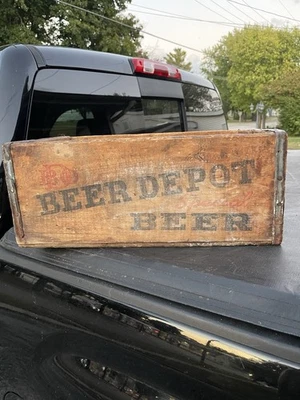 Beer Depot Wooden Steinie Bottle Crate Case Milwaukee Wisconsin Wi Rare - Image 1 of 4
