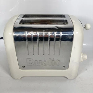 Dualit DPP2a 2-Slice Toaster Lite Cream/Chrome Stainless Steel/ Plastic 60S/Hour - Picture 1 of 11