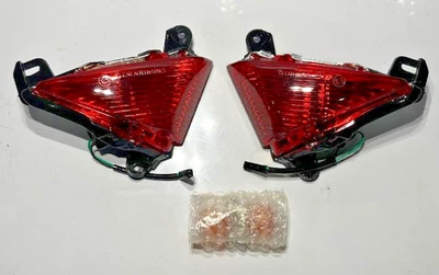 Lentes de seta dianteiras Kawasaki Ninja ZX6/636, ZX10, ZX14, Concours, VERMELHA - Imagem 1 de 4