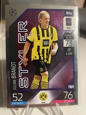 2022-23 Topps Match Attax UEFA Club Competitions - Julian Brandt #222 - Image 1 of 2