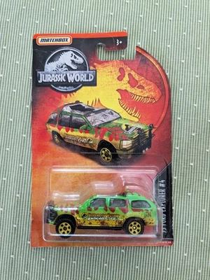Matchbox Jurassic World '93 Ford Explorer #4 (techo aplastado) lanzamiento 2019 Foto 1 de 3