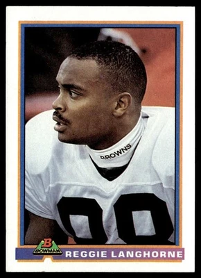 1991 Bowman Reggie Langhorne Cleveland Browns #99 - Image 1 of 2