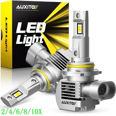 AUXITO Super Bright 9005 LED Faros Bombillas Conversión Luz Alta Blanco Q16 2/4X Foto 1 de 4