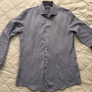 Boss Hugo Boss Men 41 16 Dress Shirt Blue - Picture 1 of 12