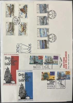 British Virgin Islands Turks & Caicos Islands Covers FDC Covers x 40(MK7115 - Image 1 of 4