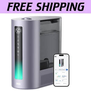 Adjustable Humidity Control Humidifier with 60Hr Runtime & Voice Control, Purple - Picture 1 of 10