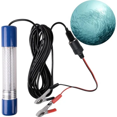 Luz de pesca submarina sumergible buscador de cebo caída profunda luz de pesca nocturna Foto 1 de 4