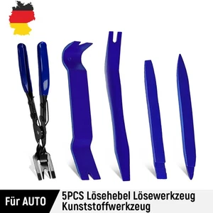 Herramienta de desmontaje de coche 5 piezas pinzas revestimiento de puerta fijación clip kit - Imagen 1 de 10