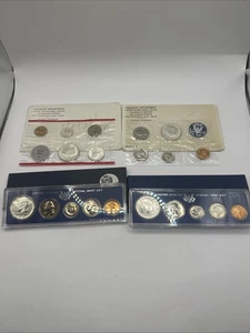 VTG Uncirculated US Mint Silver Proof Sets 1964, 65, 66, and 67 LOT OF 4 - Picture 1 of 9