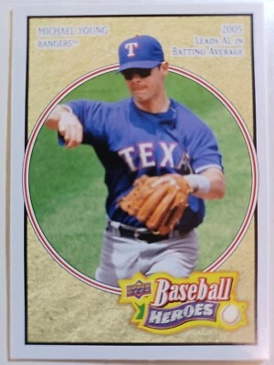 2008 Upper Deck Baseball Heroes #167 Michael Young - Image 1 of 3