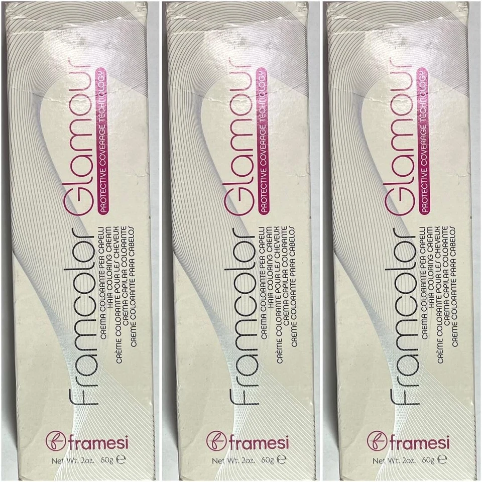 3 FRAMCOLOR GLAMOUR 永久发色 #9.46 超轻琥珀金发 — 第 1/1 张图片