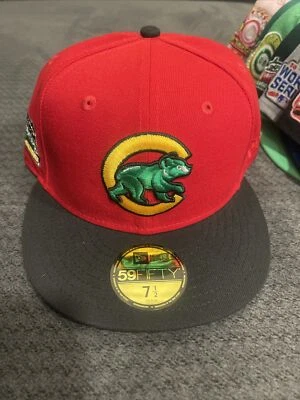 Sombrero Club Exclusivo Moda Frío Hielo 2 Tonos Chicago Cubs Wrigley Field Talla 7 1/2 Foto 1 de 4