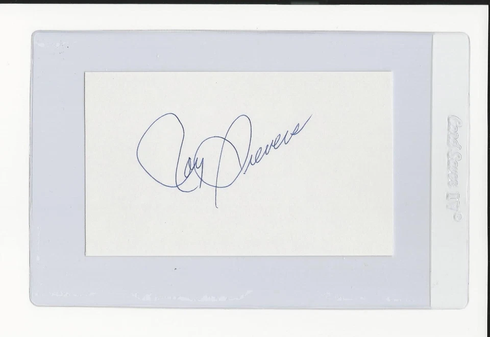 Roy Sievers Signed Auto Baseball 3x5 Index Card Autograph - Image 1 of 1