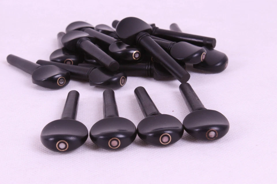 8pcs Violin peg Ebony wood Violin pegs 3/4 Full Size Violin Accessories - Image 1 of 1
