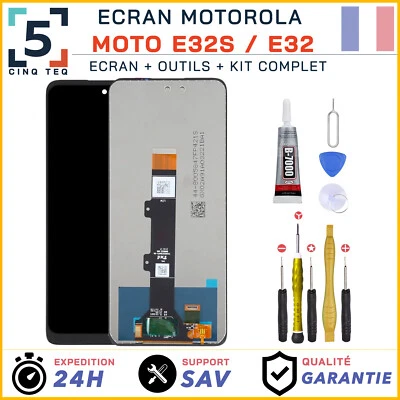CINQ TEQ Ecran Remplacement pour Motorola MOTO E32s / E32 XT2229-2 + Outils + Colle
