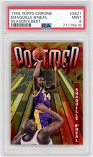 1998-99 Topps Chrome Season's Best #SB21 Shaquille O'Neal (HOF) MINT PSA 9 *9410