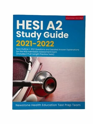 HESI A2 Study Guide 2021-2022 652 Questions w/Detailed Answers 2 Practice Tests - Image 1 of 4