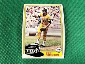 1981 Topps #168 Don Robinson DP Pittsburgh Pirates