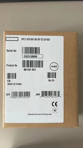 NEW 881457-B21 881507-001 HPE 2.4TB 12G SAS 10K 2.5" SFF 512e DS HDD Hard Drive - Afbeelding 1 van 5