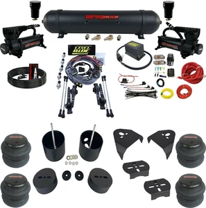 Complete Pressure Height Level Ride 580 Blk Air Suspension Kit 1999-06 Silverado - Picture 1 of 24