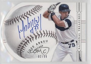 2015 Panini National Treasures Baseball Signature Die-Cuts /99 Jose Abreu Auto