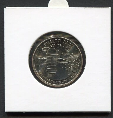 USA 1/4$ 2009 P Territories Quarters Puerto Rico KM#446 CuNi Mint UNC B2061 - Image 1 of 2