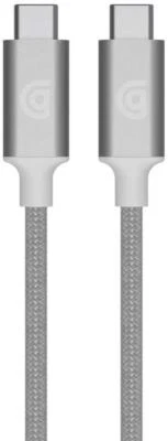 Cable de carga/sincronización premium Griffin USB C a C 1,8 M - plateado (GP-041-SLV) Foto 1 de 2