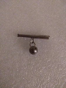 Vintage Sterling Silver Baseball Bat & Ball Charm / Pendant - Picture 1 of 4
