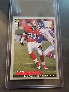 1995 Upper Deck Collector's Choice - Platinum Players Club #302 Deion Sanders - Picture 1 of 2