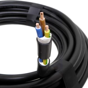 Outdoor Tuff Cable 1.5mm 2.5mm Black Stiff Solid Core For Lighting and Electrics - Picture 1 of 12