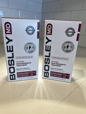LOT of 2- Bosley MD For Women Hair Regrowth Treatment 2oz Each, BBuy date 03/24 - Image 1 of 4