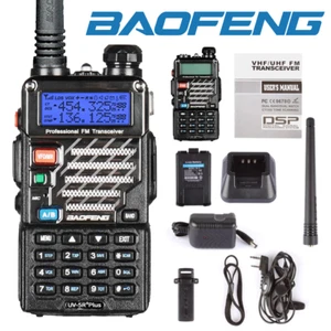 Baofeng UV-5R+ VHF/UHF 2m/70cm Dual Band DTMF Dual-Dand FM Ham Two way Radio US - Zdjęcie 1 z 7