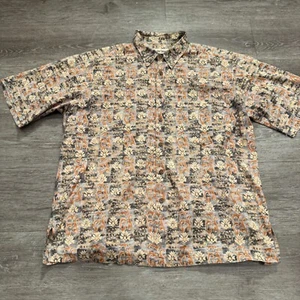 Cooke Street Honolulu Shirt Mens XL Hawaiian Button Short Sleeve Cotton Costal - Picture 1 of 7