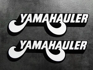 2pc Yamahauler White Decals stickers graphics 200 490 465 80 125 IT YZ Pick Size - Imagen 1 de 2