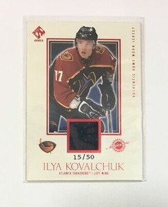 ILYA KOVALCHUK 2002-03 PRIVATE STOCK RESERVE Red JERSEY CARD #103  /50