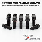20 X BLACK 35MM BOLTS FITS AUDI A3 Cabriolet 8P 08-13 WITH ORIGINAL OEM ALLOYS