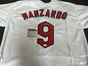 Kyle Manzardo Guardians Auto Signed Jersey Custom JSA Witness COA White - Picture 1 of 3