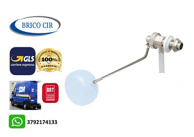 FARG Galleggiante cassetta WC 3/8 Rubinetto per scarico universale ottone con Sfera F