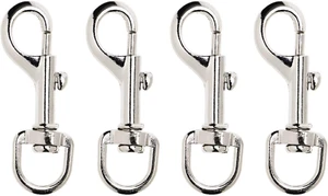 4Pcs Dog Leash Clasp Heavy Duty Snap Hooks Clips Pet Leashes Key Chain with S... - Picture 1 of 1
