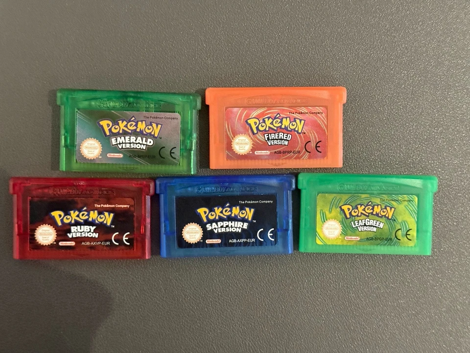 Pokemon GBA Set Emerald, Fire red, Ruby, Sapphire, Leaf Green - Christmas Gift - Image 1 of 1