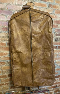 Equipaje de viaje vintage de cuero genuino C&C Foto 1 de 4