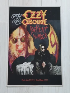 2022 SDCC Exclusive ... OZZY OSBOURNE Single Signed 12" x 18" Foil Poster - Picture 1 of 3